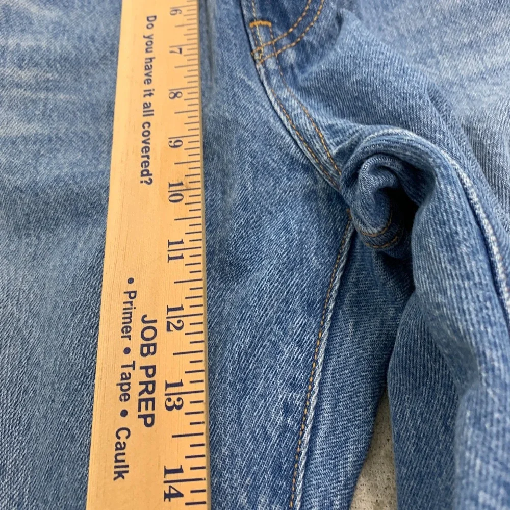 Levis Jeans 28x28 Blue Pants 501 Button Fly Straight Distressed Denim Tag 28x30‎